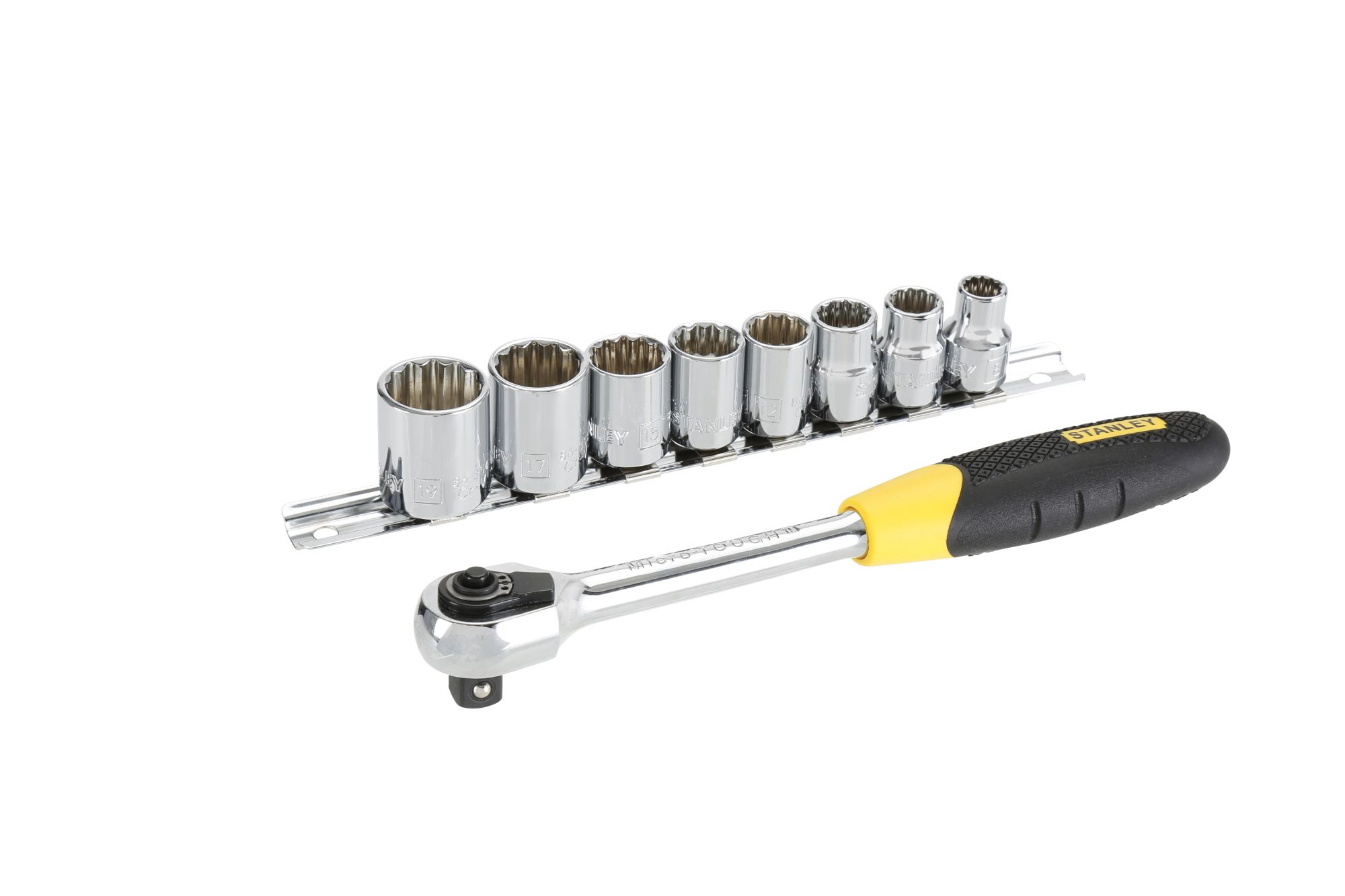 Juego carraca MicroTough 9 piezas 3/8