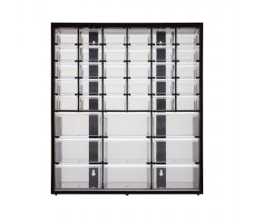 Bin de almacenamiento multi-uso con 30 cajones pequeños y 9 cajones grandes