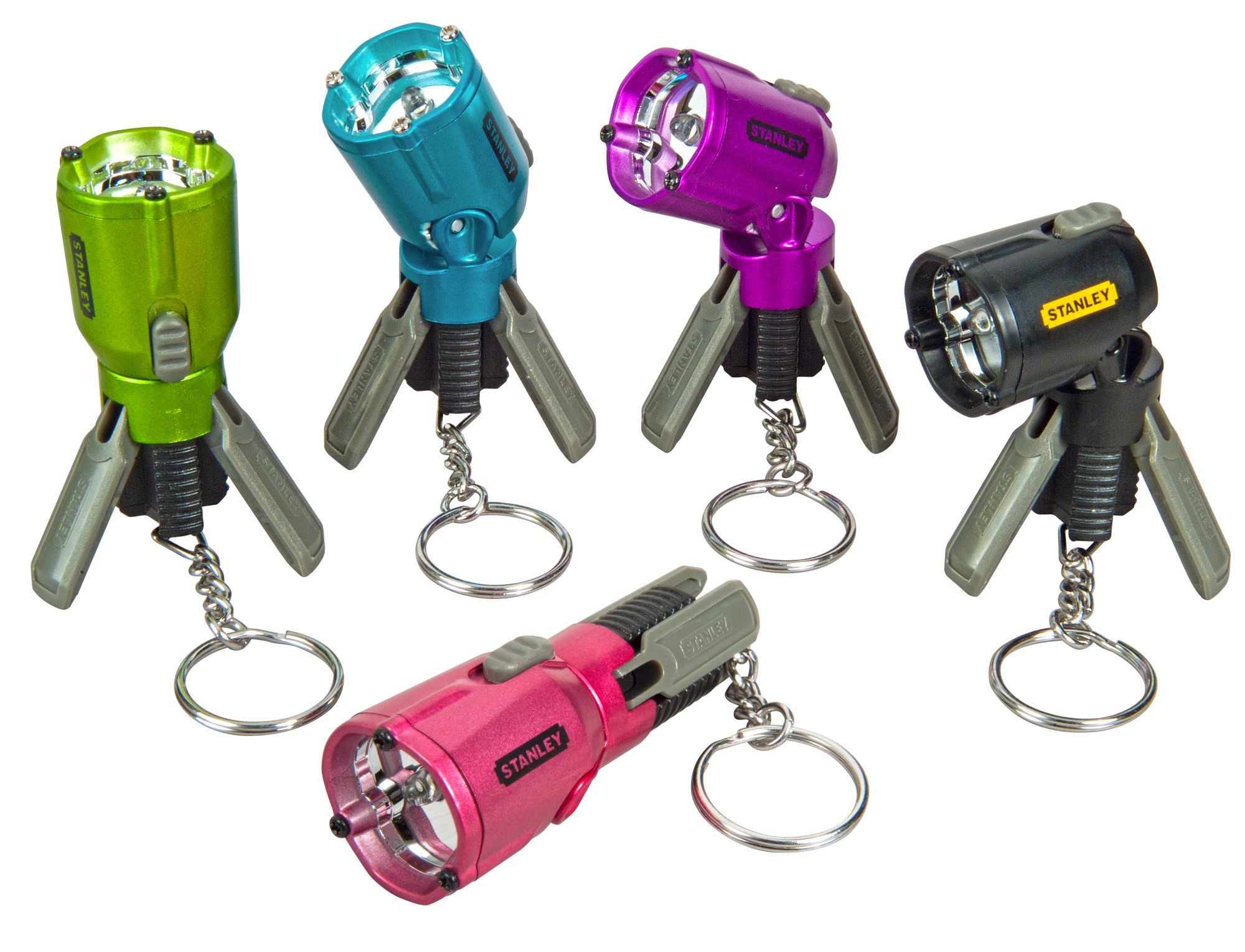 Linterna mini con trípode - Llavero 4 colores - Clipstrip