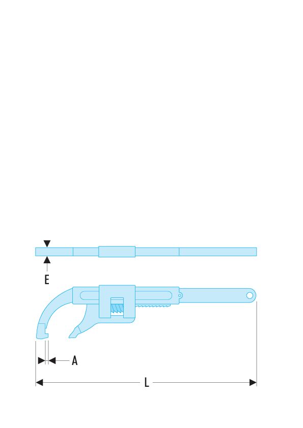 115A - Llaves de espolones modelo de cremallera