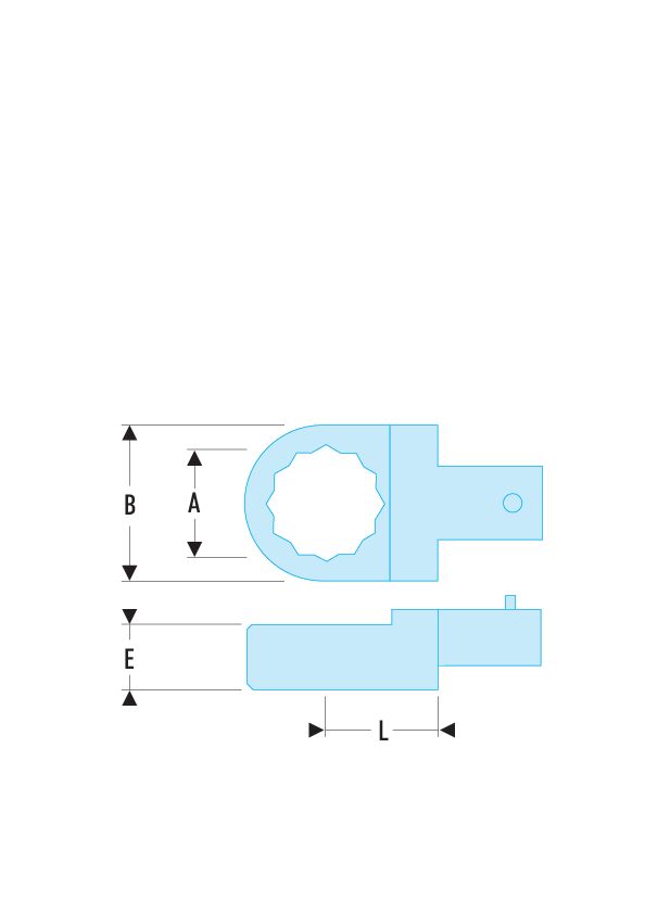 Terminales poligonales - fijación 9 x 12 mm