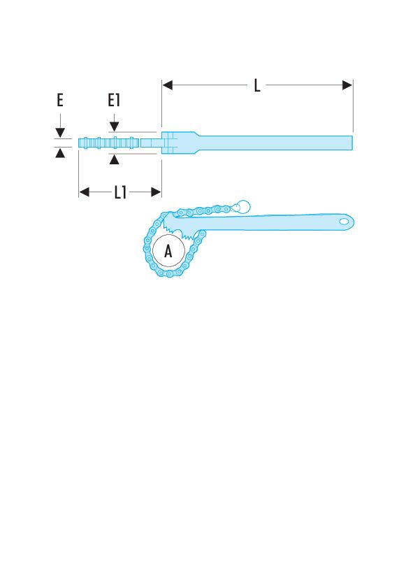 136A - Llaves de cadena modelos doble efecto