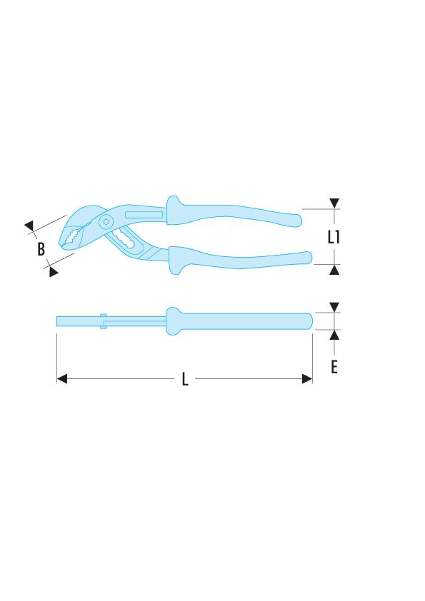Alicate multitoma aislado 1.000 Voltios serie VE