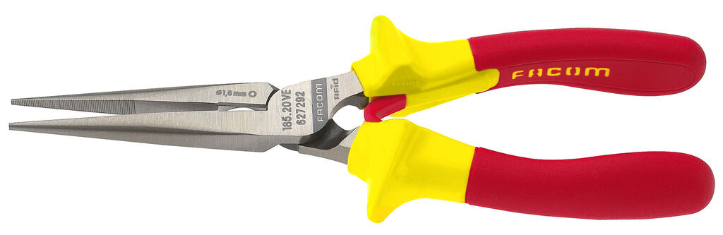 193-195.VE- Alicates de bocas semirredondas y cortas aislados 1.000 Voltios - RFID