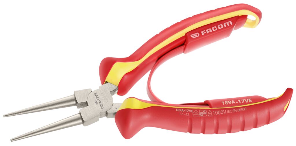 Alicate de bocas redondas aislado 1.000 Voltios