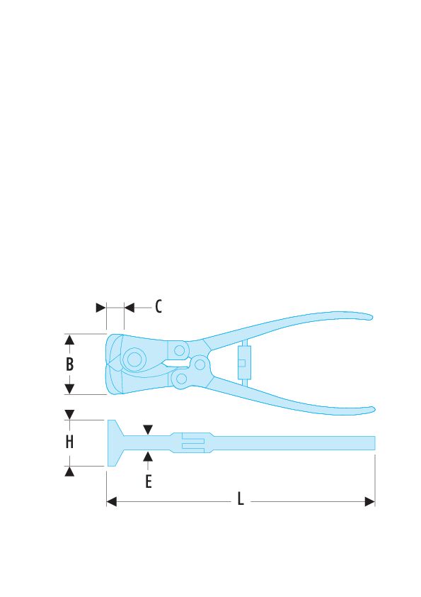 Alicate de corte frontal