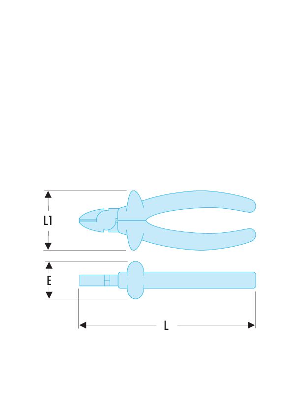 192.AVSE - Alicates de corte diagonal aislados 1.000 Voltios serie VSE para hilo duro
