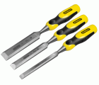 Juego de formones Stanley® Filo Biselado de 3 piezas 12, 18, 25mm