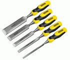 Juego de formones Stanley® Filo Biselado de 5 piezas 6, 12, 18, 25, 32mm