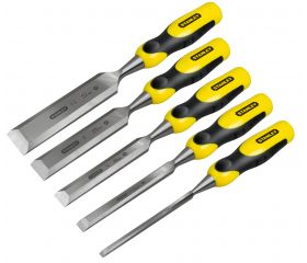 Juego de formones Stanley® Filo Biselado de 5 piezas 6, 12, 18, 25, 32mm