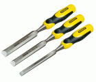 Juego de formones Stanley® Filo Biselado de 3 piezas 10, 15, 20mm
