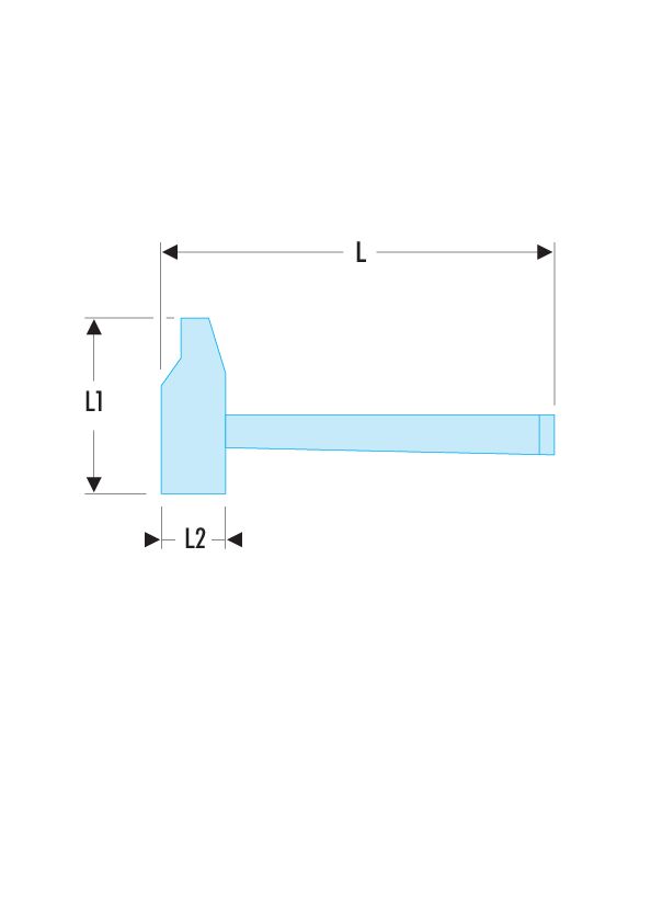 200C - Martillos de mecánico tipo ajustador mango de grafito - FLUO