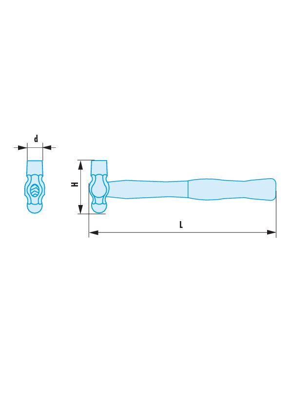 202H.SR - Martillos con cabeza redonda ADF