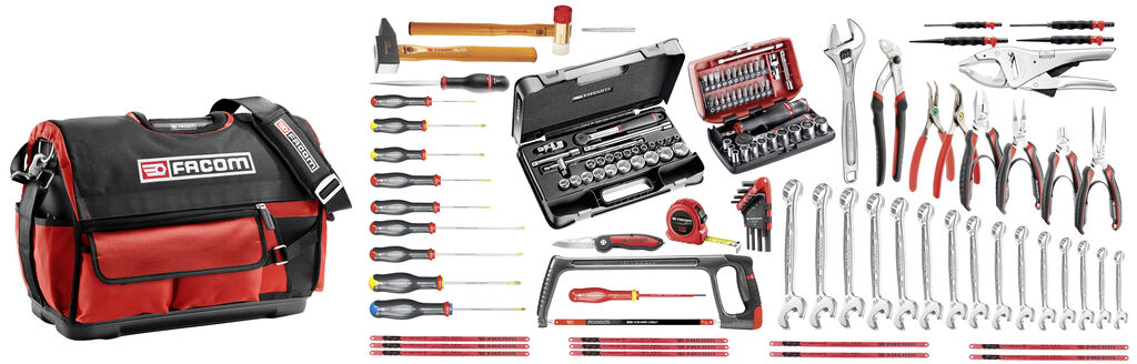 Selección mantenimiento industrial 126 herramientas - caja de herramientas textil