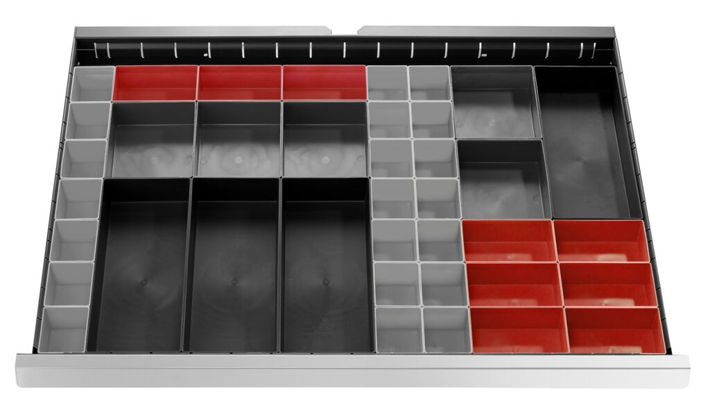 Juego de 57 recipientes plásticos