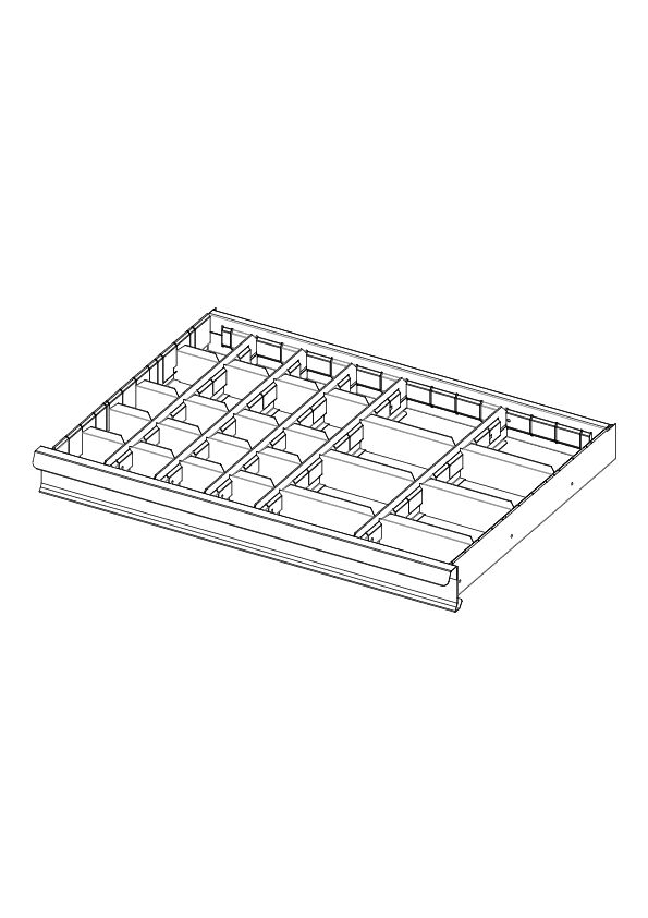 Juego de 27 divisiones para cajón de 75 mm