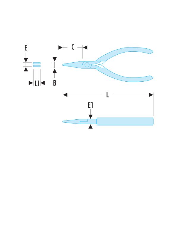 401- 421 - Alicates de bocas planas