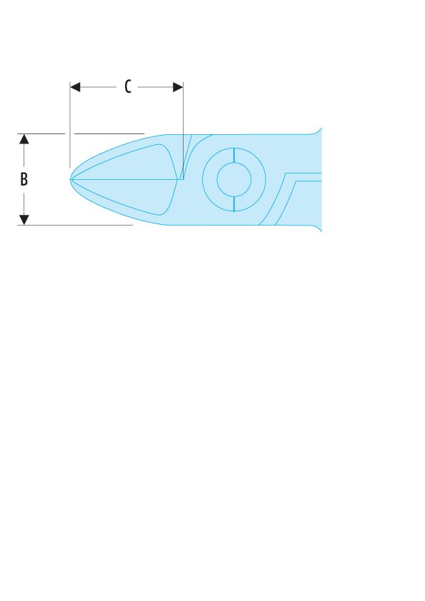Alicates de corte Micro-Tech® alargados - RFID