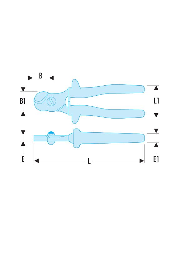 412.AVSE - Cortacables cobre-aluminio aislados 1.000 Voltios serie VSE