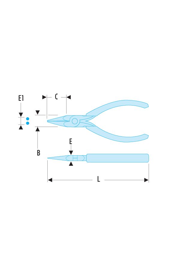 Alicate de agarre Micro-Tech® con bocas cortas y rígidas