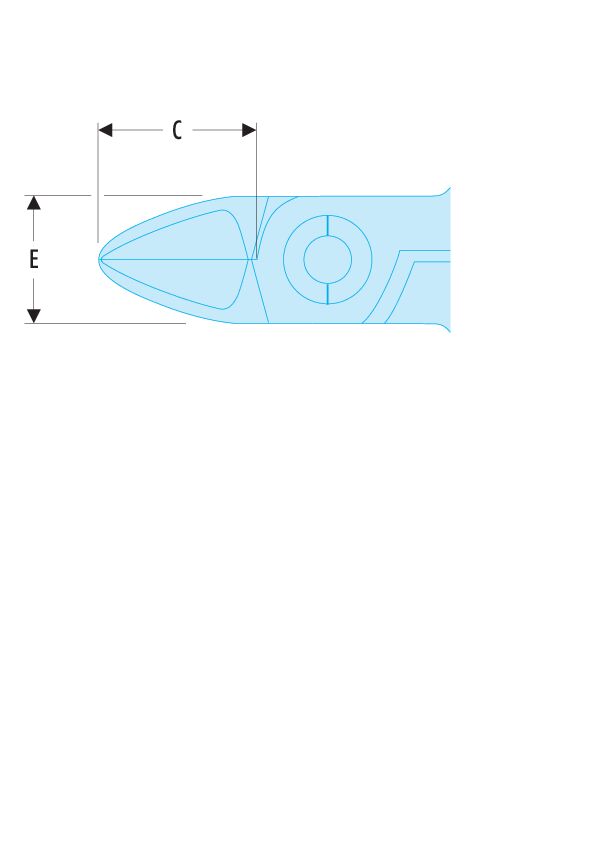 Alicates de corte «alargadas» ESD: accesibilidad