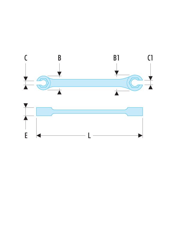 43 - Llaves para tubería rectas con membrana métricas