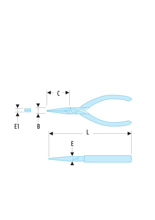 Alicate de agarre Micro-Tech® con bocas afiladas
