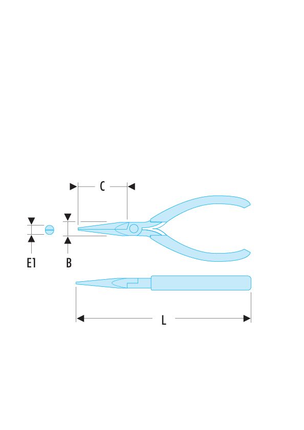 Alicate de agarre Micro-Tech® con bocas afiladas