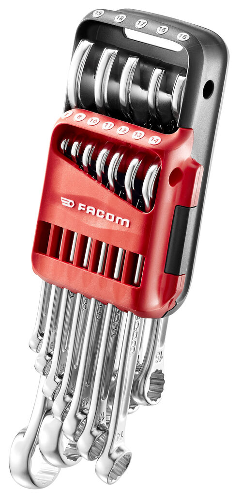 JUEGO 12 LLAVES MIXTAS SOPORTE