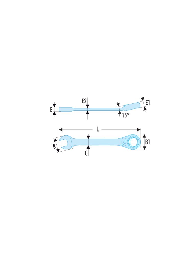 467 - Clés mixtes à cliquet en pouces - RFID