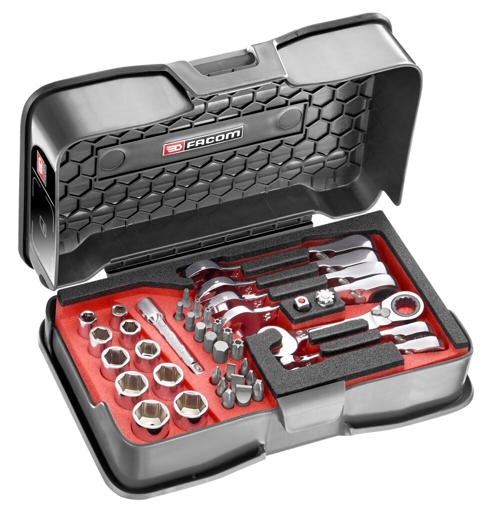 Juego multi-apriete con trinquete ultra compacto métrico