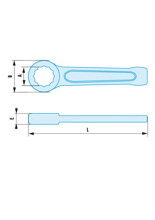 50.SR - Llaves de estrella de golpe métricas ADF