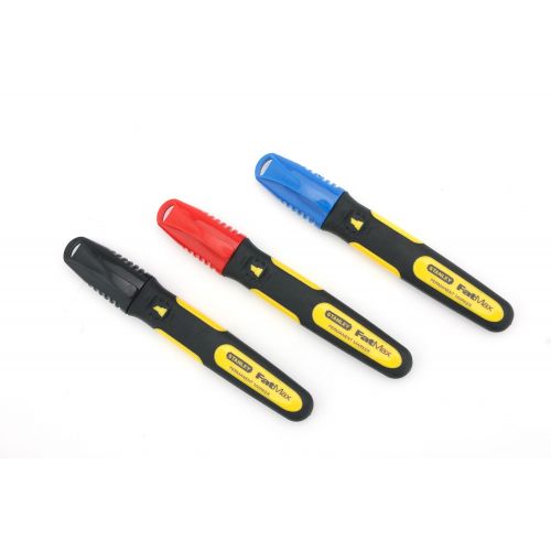 Marcador FATMAX® punta biselada – Blister 3 uds (negro, rojo, azul)