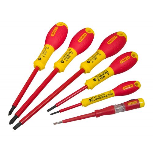 Juego de destornilladores de electricista aislados FATMAX® de 6 Piezas Plana/Phillips