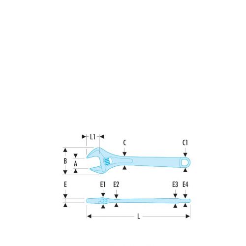 LLAVE INGLESA CROMADA 15P