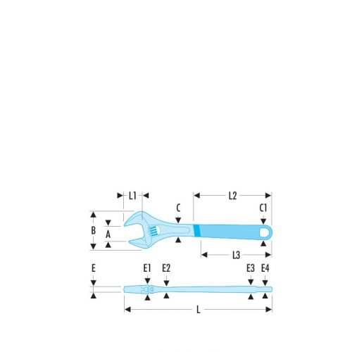 LLAVE INGLESA FOSFATADA CON VAINA 4P