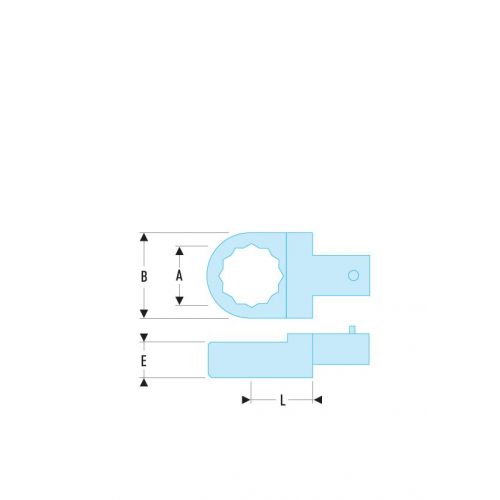 TERMINAL POLIGONAL FIJACION 9X12MM 3/4