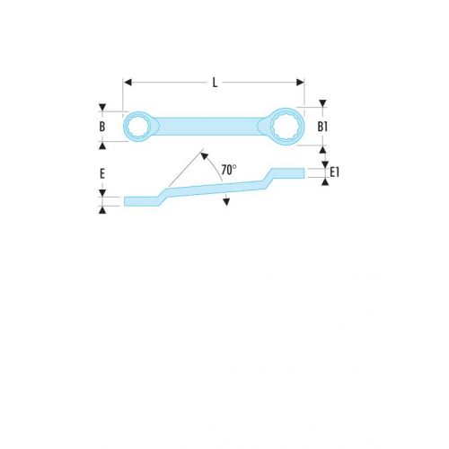 LLAVE ESTRELLA CONTRAACODADA 1PX1P1/16