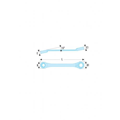 LLAVE 12C - TRINQUETE15G 6X7MM