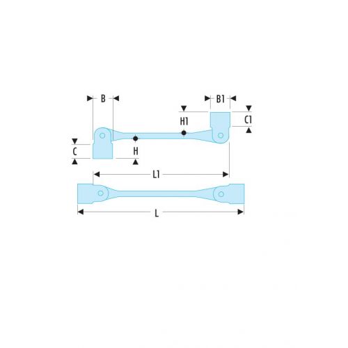 LLAVE VASOS ARTICULADOS 21X23MM