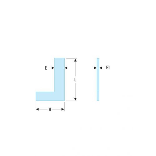 818.CLO - Escuadras simples de precisión INOX - Clase 0
