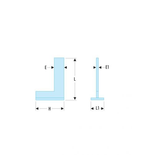 819.CLO - Escuadras de precisión con alas INOX - Clase 0