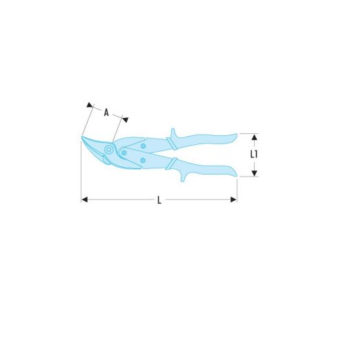 Cizalla universal contorneadora a derechas