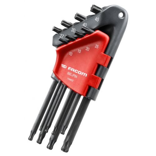 8 LLAVES MACHO ACODADAS TORX EN ESTUCHE