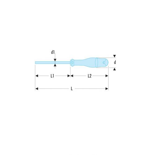 AND.SLS - Destornilladores PROTWIST® para tornillos cruciformes Pozidriv® - hojas redondas