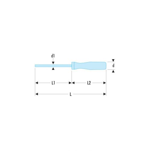 DESTORNILLADOR ISORYL PLANO 8X150