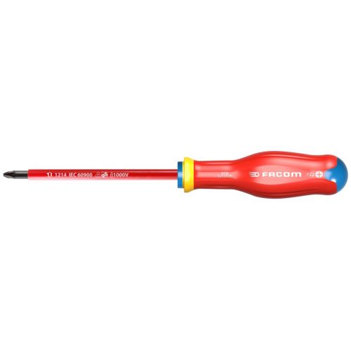 AD.VE - DESTORNILLADORES PROTWIST® AISLADOS 1.000 VOLTIOS PARA TORNILLOS CRUCIFORMES POZIDRIV® | ATD2X125VE