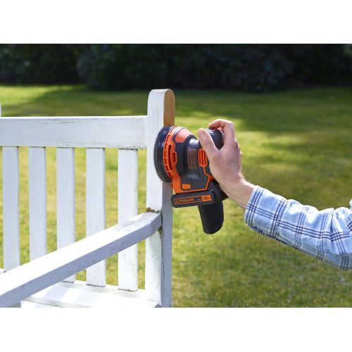 BDCROS18-QW - Lijadora Rotorbital 18V 1.5Ah Litio