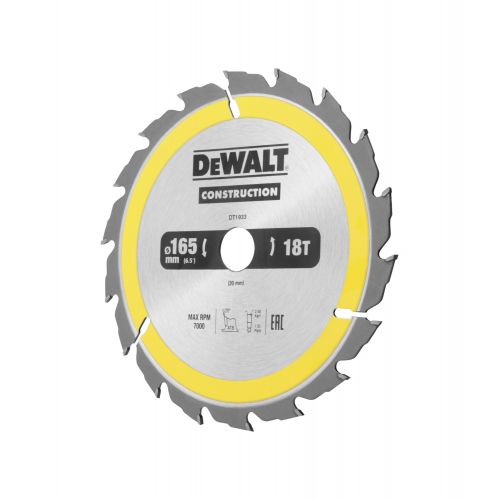 DT1933-QZ - Hoja para construcción 165 x 20mm 18T (AC)