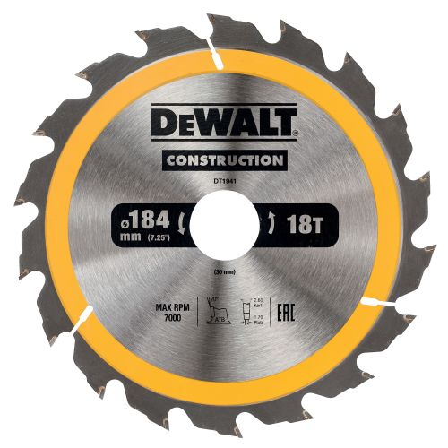 DT1941-QZ - Hoja para construcción 184x30mm 18T (AC)